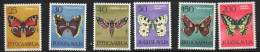 YOUGOSLAVIE Papillons, Insectes  (YVERT N° 966/71) **  MNH Perforate - Butterflies