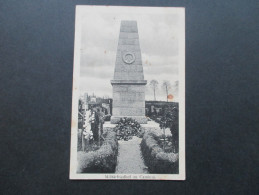 AK 1. WK. 1916 Militärfriedhof Zu Cambrai. Feldpostexp. 3. Bayer. Inf. Div. Feldpostkarte - Cambrai