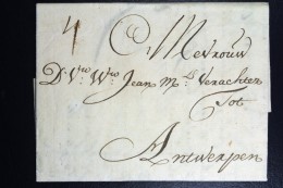 Complete Letter  1715 Amsterdam To Antwerp - ...-1852 Vorläufer