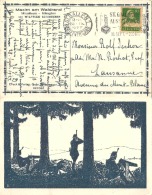Feldpost Karte  "Maxim Am Waldrand (Mitrailleurs - Schweizer)          1927 - Dokumente