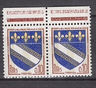 FRANCE 1962 - PAIRE Y.T. N° 1353  - NEUFS** E56 - Nuovi