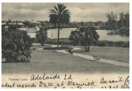 (157) Very Old Postcard - Carte Ancienne - Australia - SA - Adelaide Torrens Lake - Adelaide