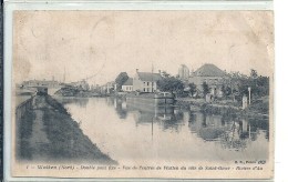 NORD - 59  - WATEN Canton De Wormhout - 2500 Hab - Double Pont Fixe - Vue De L'entrée Du Côté De Saint Omer Péniche - Wormhout