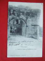 56 - GUEMENE SUR SCORF  - RUINES DU CHATEAU DE GUEMENE SUR SCORF - ATTELAGE..." Carte Précurseur " - Guemene Sur Scorff