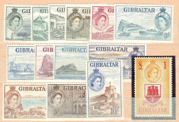 GIBRALTAR. Nos 130 à 143. - TB - Gibraltar