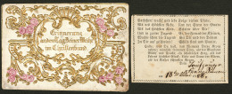 Faire-part De Communion, Daté De 1886, Sous Enveloppe Décorée. - TB - Other & Unclassified