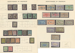 Collection. 1891-1952 (Poste, PA, Taxe), Divers Valeurs Et Séries, Des Ex Obl Ou (*). - TB Ou B - Other & Unclassified