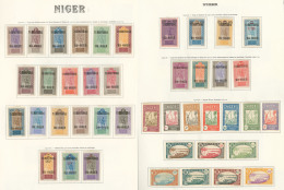 NIGER. Collection. 1921-1965 (Poste, PA, Taxe), Des Valeurs Moyennes Et Séries Complètes, Des Doubles Obl - Other & Unclassified