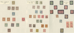 Collection. 1885-1901 (Poste), Bonnes Et Moyennes Valeurs Entre Les N°1/25, Des Doubles Obl. - TB Ou B - Other & Unclassified