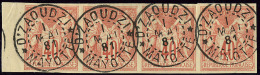 MAYOTTE. Précurseurs. CG N°27, Bande De Quatre Bdf Obl Cad D'Zaoudzi 1 Mai 81. - TB - Other & Unclassified