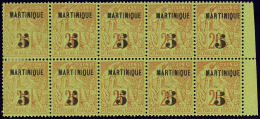 MARTINIQUE. No 1, Bloc De Dix Bdf, Très Frais. - TB - Other & Unclassified