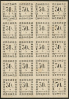 Taxe. No 5, Bloc De 20 Ex Dont "0" Large Case 15 (compo 3). - TB. - R - Other & Unclassified