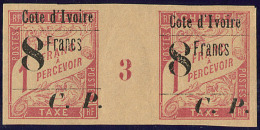 Millésimes. No 22, Paire Horizontale Mill. 3, Superbe. - R (tirage 10, Cote Maury) - Other & Unclassified