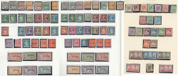 Collection. 1924-1958 (Poste, PA, Taxe), Des Valeurs Moyennes Et Séries Complètes, Des Obl Et Qqs Doubles. - Vide