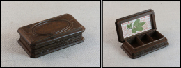 Boîte Publicitaire "Cascarine Le Prince" En Bois, 3 Comp., 94x52x25mm. - TB - Stamp Boxes