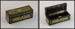 Boîte Napoléon III En ébène, écaille De Tortue Et Laiton Sur L'ensemble De La Bo&icirc - Stamp Boxes