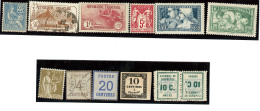 1870-1933 (Poste, Taxe, Alsace-Lorraine, Amiens), Divers, Tous états - Collections