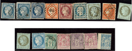1849-1900, Nos 4(2), 4a, 5, 6, 10, 11, 48, 50(2 Ex**), 60I*, 61, 81, 95, 95a, 101 Piquage à Cheval, Tous é - Collections