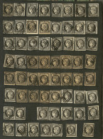 1849-1900 (Poste), Bonnes Et Moyennes Valeurs Entre Les N°1 Et 106, Nuances Et Obl, Des Doubles Et Multiples, Tous & - Collections