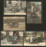 Cartes Postales. Attelage De Chiens Flamands-Laitière Flamande. 5 CP Dont 2 Neuves. - TB - Unclassified