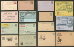 Sage. Lot. 1893-1898, 33 CP, CL, CP Privées, TSC, Enveloppes Commémos, Valeurs, Formats Divers, Neuves. - - Other & Unclassified