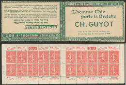 No 199 C25, Carnet De 20t, S.193, Agrafe Manquante. - TB - Other & Unclassified