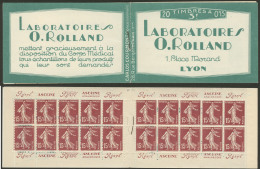 No 189 C2, Carnet De 20t "Laboratoires/O.Rolland". - TB - Other & Unclassified