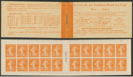 No 158 C1, Carnet De 40t, "Prix : 2 Francs". - TB - Other & Unclassified