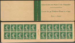 No 137 C4, Carnet De 40t, Couverture Grisâtre, Papier Brouillé. - TB - Other & Unclassified