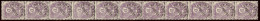 Préoblitérés. No 3, 10c Violet, Bande De Onze. - TB - Coil Stamps