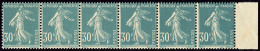 No 18a, Bande Horizontale De Six, Bdf. - TB - Coil Stamps