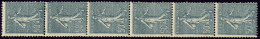 No 4, 50c Bleu, Bande Verticale De Six. - TB - Coil Stamps