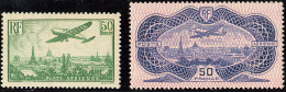 Nos 14, 15a (burelage Renversé). - TB - 1927-1959 Mint/hinged