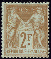 No 105, Bistre Sur Azuré. - TB - 1876-1878 Sage (Type I)