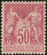 No 104, Rose, Très Frais Et Bien Centré. - TB - 1876-1878 Sage (Type I)