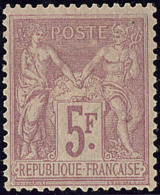 No 95a, Lilas Rose Sur Lilas, Quasiment **, Très Frais. - TB - 1876-1898 Sage (Type II)