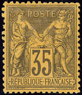 No 93, Fortes Charnières Mais TB - 1876-1898 Sage (Type II)