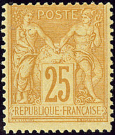 No 92, Bistre Sur Jaune, Centrage Courant Mais Très Frais Et TB - 1876-1898 Sage (Type II)