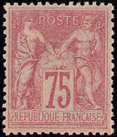 No 81, Rose, Très Frais Et Centré. - TB. - R - 1876-1898 Sage (Type II)