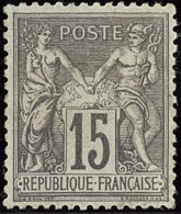 No 77a, Gris Foncé, Gomme Altérée Mais Très Frais Et TB - 1876-1898 Sage (Type II)