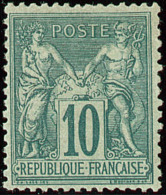 No 76, Froissures De Gomme Mais Très Frais Et TB - 1876-1898 Sage (Type II)