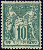 No 76, Fortes Charnières Sinon Superbe - 1876-1898 Sage (Type II)