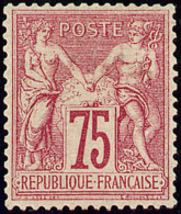 No 71, Carmin, Très Frais Et Centré. - TB - 1876-1878 Sage (Type I)