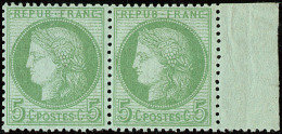 No 53, Paire Horizontale Bdf, Très Frais. - TB - 1871-1875 Ceres