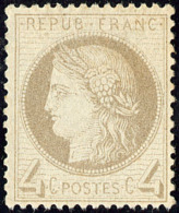 No 52b, Gris Jaunâtre. - TB - 1871-1875 Ceres