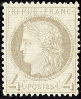 No 52, Gris, Superbe - 1871-1875 Ceres