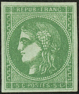 No 42IIh, Vert-jaune Foncé, Belle Nuance. - TB - 1870 Bordeaux Printing