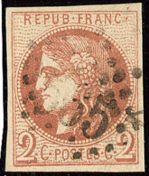 No 40II, Pos. 1, Obl Gc. - TB - 1870 Bordeaux Printing