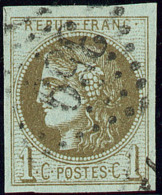 No 39IIId, Olive Bronze Clair, Obl Gc 359. - TB - 1870 Bordeaux Printing