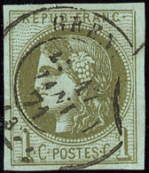 No 39II, Pos. 8, Obl Cad Grenoble 17 Janv 71, Ex Choisi. - TB - 1870 Bordeaux Printing